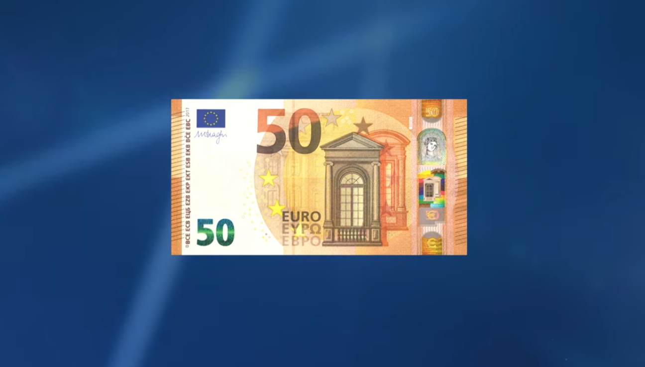 Размер евро купюры. Банкноты 50 евро. Банкноты евро нового образца 50 евро. Изображение купюры 50 евро. Купюра 50 евро нового образца.